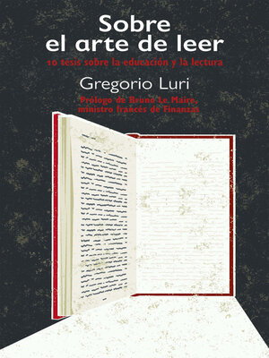 cover image of Sobre el arte de leer